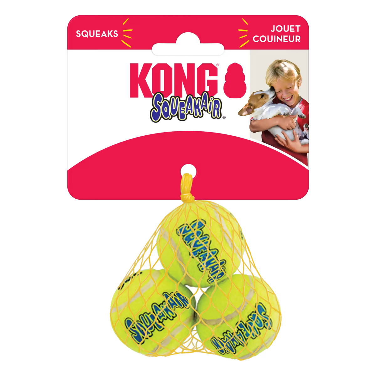 KONG AIR DOG SQUEAKER TENNIS BALLS - Brinquedo para cão