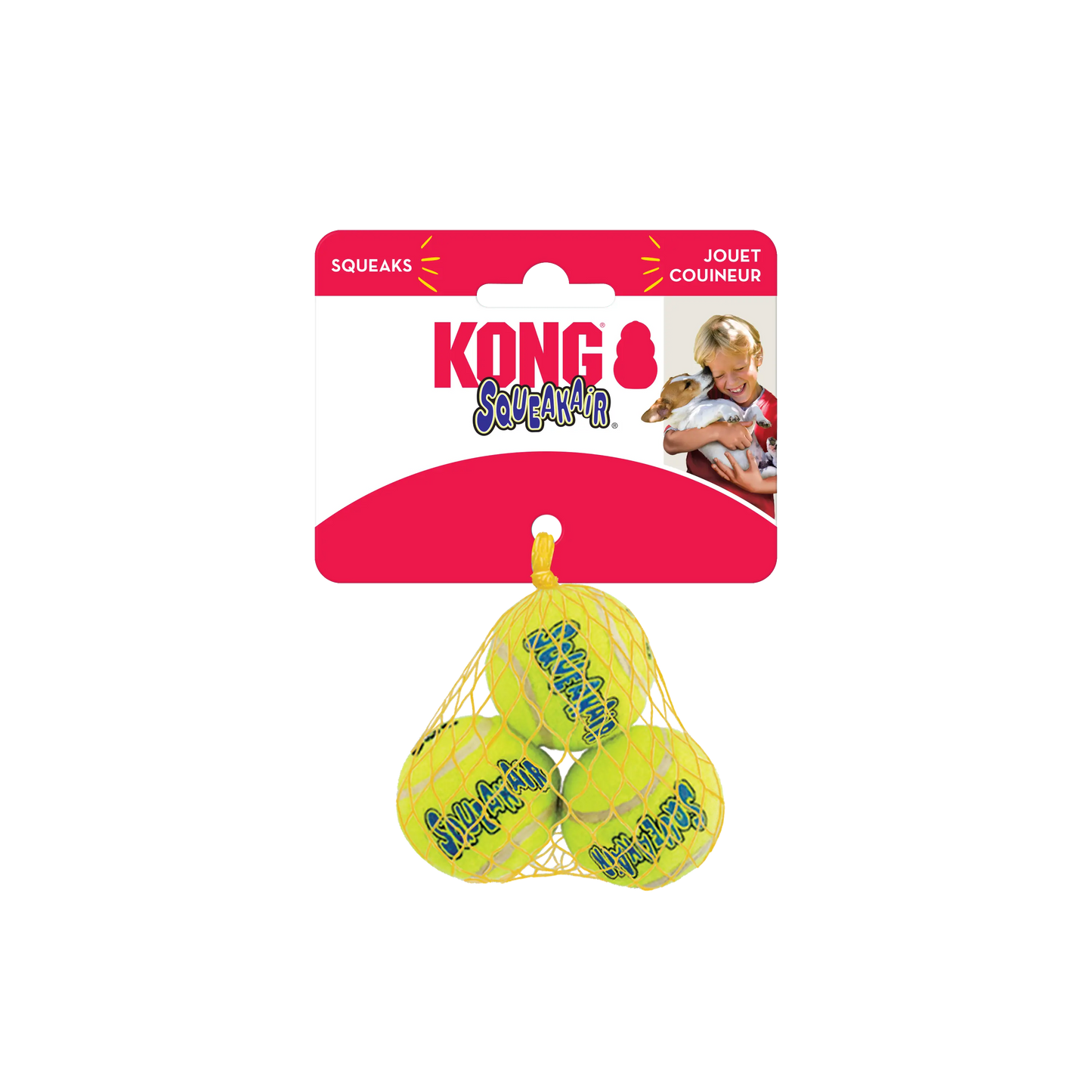 KONG AIR DOG SQUEAKER TENNIS BALLS - Juguete para perro