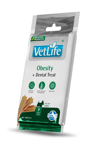 FARMINA TREAT VET LIFE DOG OBESITY ADULT MINI | 15 X 60GR