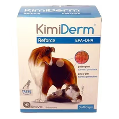KimiDerm Reforce Cão e Gato Peixe - Snack para cão e gato para a pele e pêlo