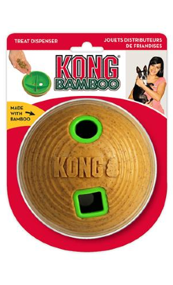 Brinquedo para cão Kong Bamboo Bola Alimentadora | Médio