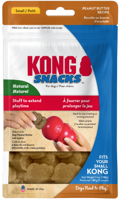 Biscoitos para cão Kong Dog Snack Peanut Butter | Small  (XR3E)