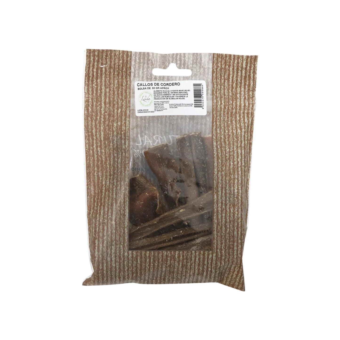 LENDA SNACKS PERRO CALLOS DE CORDERO | 15 X 60GR