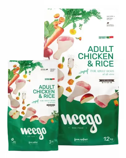 Weego Dog Low Grain Food Adulto Pollo y Arroz Low Grain 12 KG