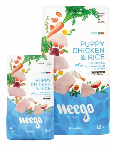 Weego Dog Low Grain Food Puppy Pollo y Arroz Low Grain 3 KG