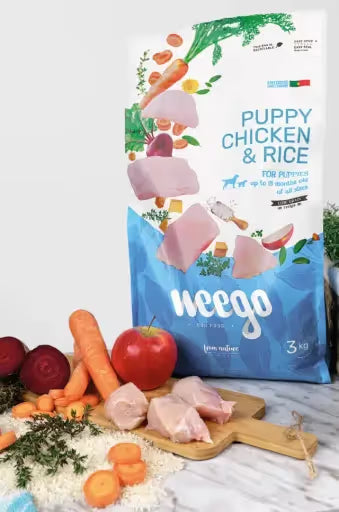 Weego Dog Low Grain Food Puppy Chicken & Rice Low Grain 3 KG