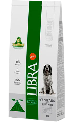 Ração para Cão Libra Dog Senior +7 Years | 12 kg