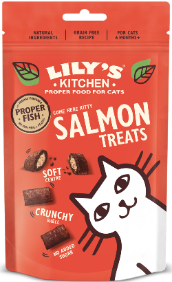 Biscoitos para Gato Lilys Kitchen Cat Adult Salmon Treats | 60 g