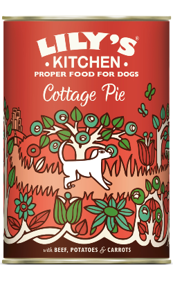 Ração húmida para Cão Lilys Kitchen Dog Cottage Pie with Beef, Potatoes and Carrots | Wet (Lata) | 6 x 400 g