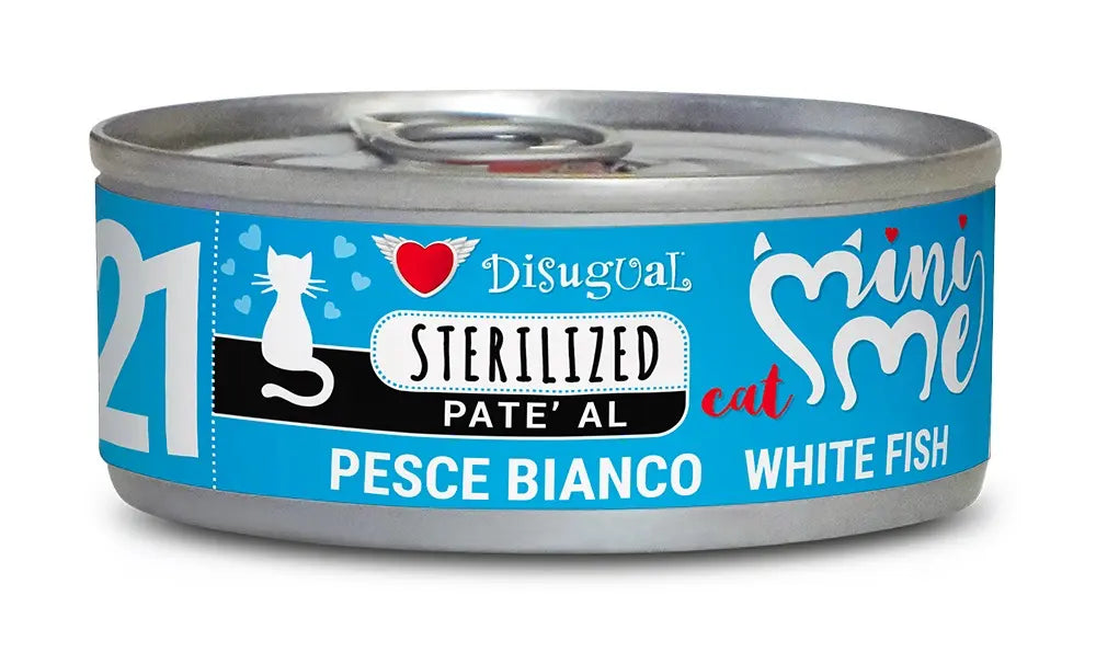 DISUGUAL MINI-ME STERILISED CAT WHITE FISH | 12 X 85GR