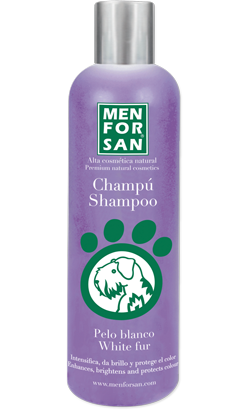 Menforsan Champô Intensificador para Pêlos Brancos para cão | 300 ml