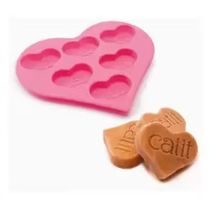 Catit Creamy Heart-Shaped Ice Treat Mould Cat - Cat treat