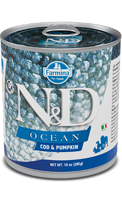 Ração húmida para Cão N&D Ocean Dog Codfish & Pumpkin Puppy | Wet (Lata) | 285 g