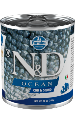 Ração húmida para Cão N&D Ocean Dog Codfish & Squid Adult | Wet (Lata) | 285 g
