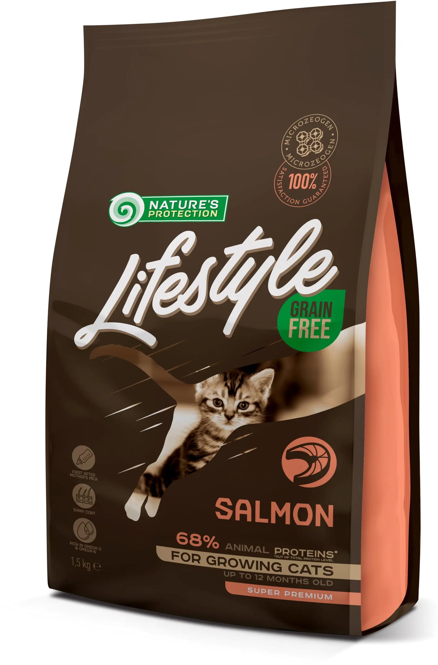 NATURE'S P CAT LIFESTYLE GRAIN FREE KITTEN SALMON | 1.5KG