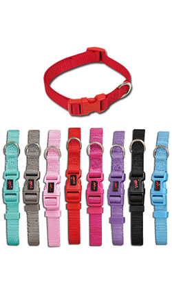 Coleira para cão Nayeco Basic Collar Nylon | 20 mm x 40-55 cm | Preta