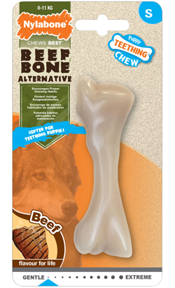 Brinquedo para cão Nylabone Wild Alternative Puppy Beef Bone | Small