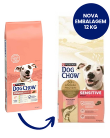 Dog Chow Adulto Sensível Cão Salmão - Ração seca para cão com digestão sensível