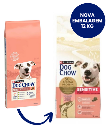 Dog Chow Adulto Sensível Cão Salmão - Ração seca para cão com digestão sensível