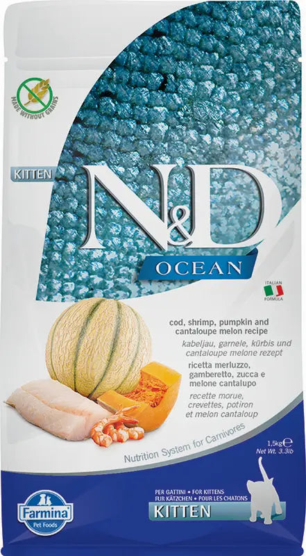FARMINA ND CAT KITTEN OCEAN COD PUMPKIN | 1.5KG