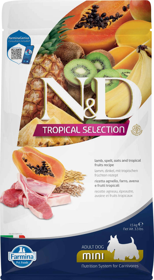 FARMINA ND DOG TROPICAL SELECTION MINI CORDERO | 1.5KG