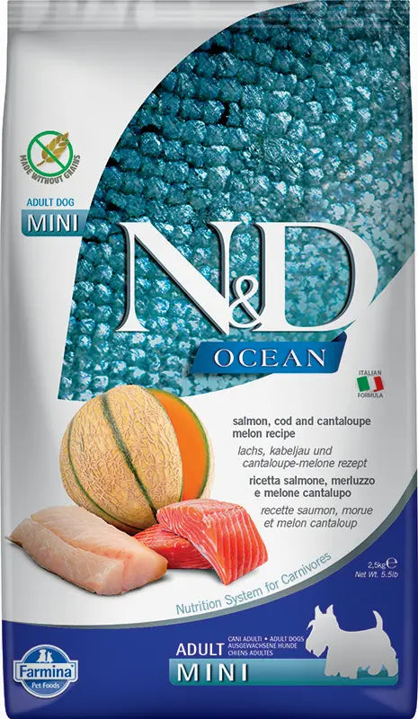 Farmina Nd Cão Oceano Salmão Bacalhau Mini | 2.5Kg
