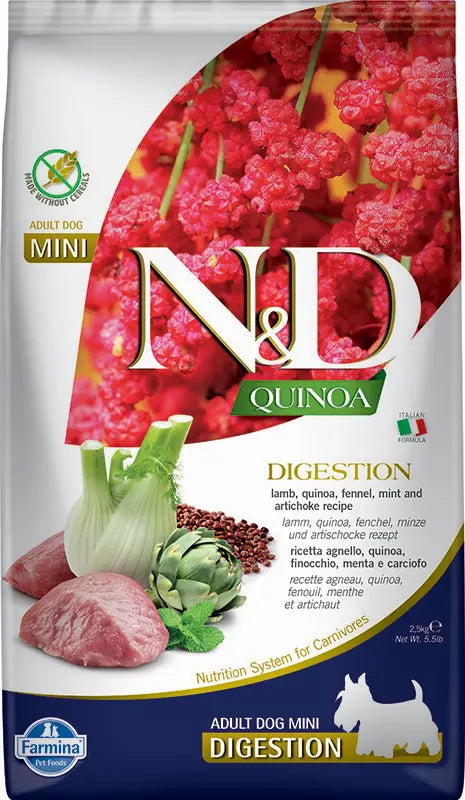 FARMINA ND DOG QUINOA DIGESTION LAMB MINI | 2.5KG