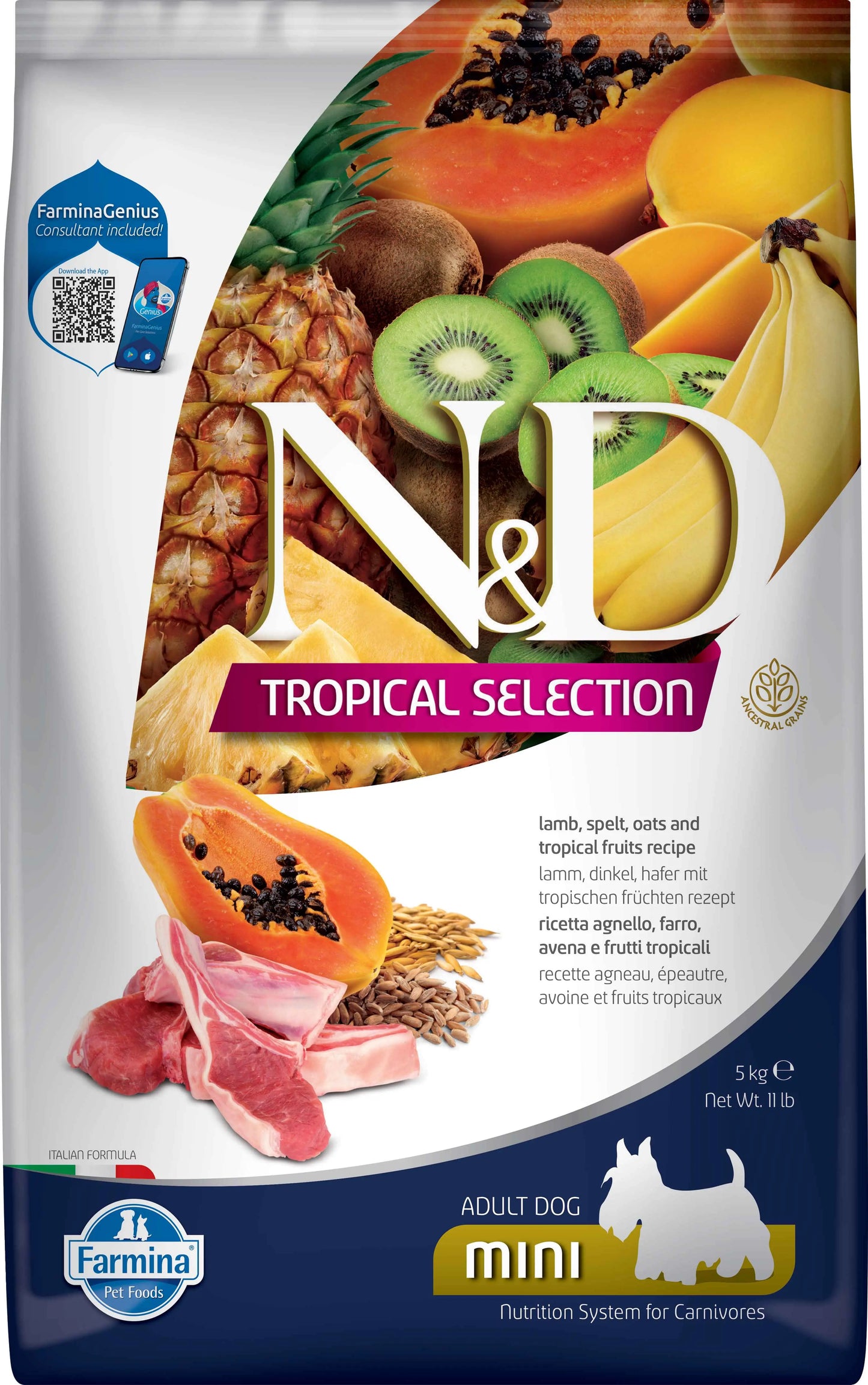FARMINA ND DOG TROPICAL SELECTION MINI LAMB | 5KG
