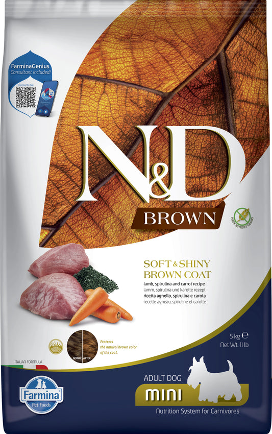 FARMINA ND BROWN DOG CORDERO SPIRULINA MINI | 5KG
