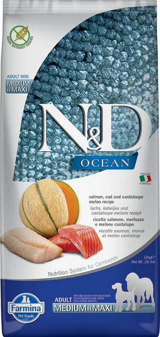 Farmina N&D Dog Ocean Salmon Cod Medium Maxi