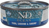 Farmina ND Ocean Gato Atum, Sardinha e Gamba - Ração húmida para gato