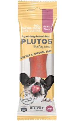Plutos Healthy Chew Queijo & Chouriço | Large
