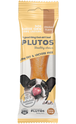 Plutos Healthy Chew Queijo & Frango | Large
