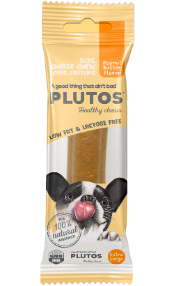 Plutos Healthy Chew Queijo & Manteiga de Amendoim | Large