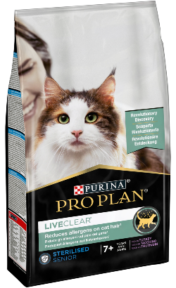 Ração para Gatos Pro Plan Cat Liveclear Sterilised Adult 7+ Turkey | 2,8 kg