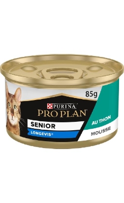 Ração húmida para Gatos Pro Plan Cat Senior 7+ with Tuna | Wet (Lata) | 24 x 85 g