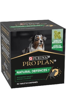 Suplemento Pro Plan Supplement Dog Natural Defenses+ para cão | 45 comprimidos