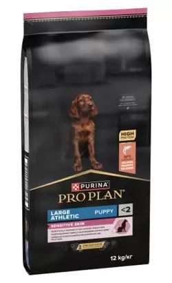 Pro Plan Cão Cachorro Raças Grandes Atlético Pele Sensível Salmão - Ração seca para cão com pele sensível