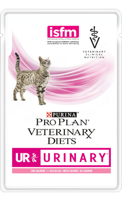 Ração Veterinária húmida PPVD Feline UR - Urinary Salmon | Wet (Saqueta) | Caixa 10 Saquetas 85 g