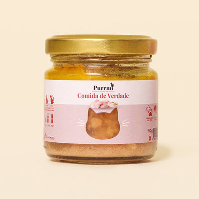 Purrmi Alimento Natural para Gato - Frango 90 g | Wet (Frasco)	 | 90 g
