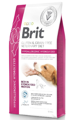 Ração Veterinária para Cão Brit Veterinary Diet Dog Hypoallergenic Hydrolyzed Grain-Free | 6 kg