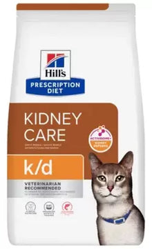 Hills Prescription Diet k/d Gato Adulto Salmão - Ração seca para gato para insuficiência renal