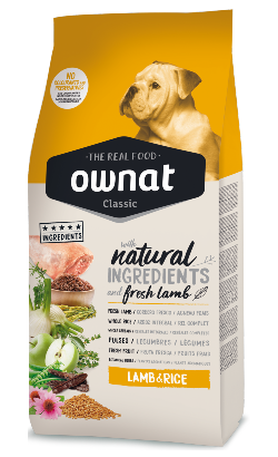 Ownat Classic Cão Borrego e Arroz - Ração seca para cão