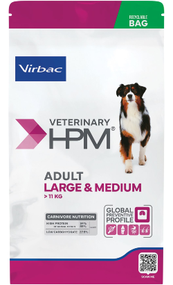 Ração para Cão Virbac HPM Adult Dog Large & Medium | 16 kg