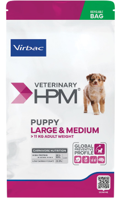 Ração para Cão Virbac HPM Puppy Dog Large & Medium | 12 kg