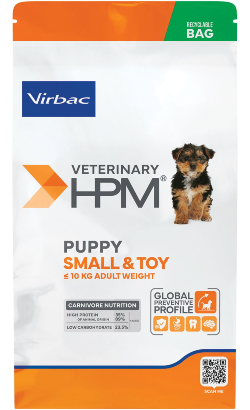 Ração para Cão Virbac HPM Puppy Dog Small & Toy | 3 kg