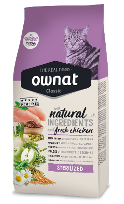 Ração para Gato Ownat Classic Sterilized | 4 kg