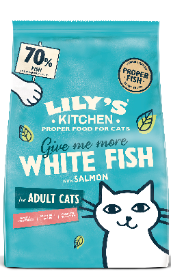 Ração para Gatos Lilys Kitchen Cat Adult Fishermans Feast White Fish & Salmon | 2 kg