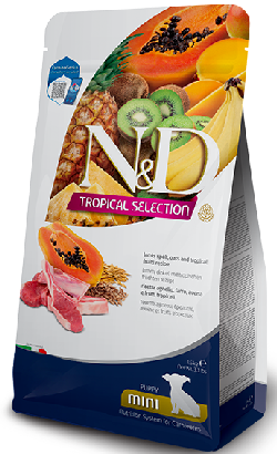 Ração para cão N&D Tropical Selection Lamb & Tropical Fruits Puppy Mini | 1,5 kg