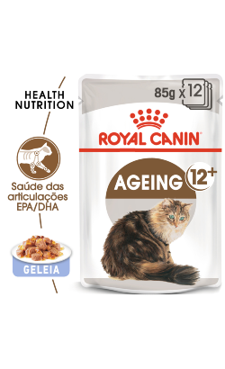 Ração húmida para Gatos Royal Canin Cat Ageing +12 in Jelly | Wet (Saqueta) | 12 x 85 g